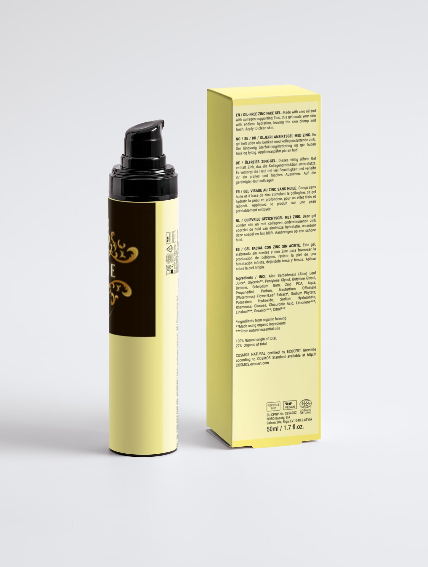 Ölfreies Zink-Gesichtsgel für Männer