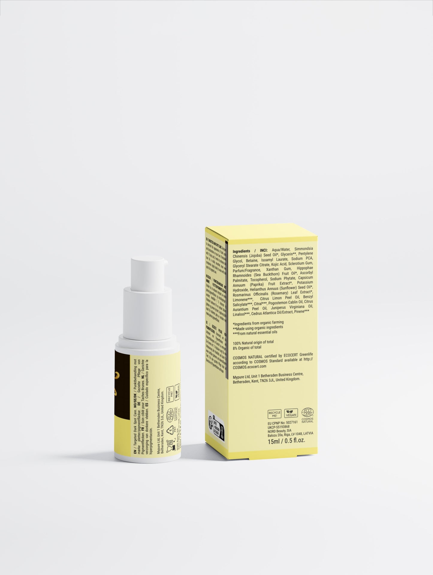 Gezielte Pflege gegen dunkle Flecken, 1% Kojisäure