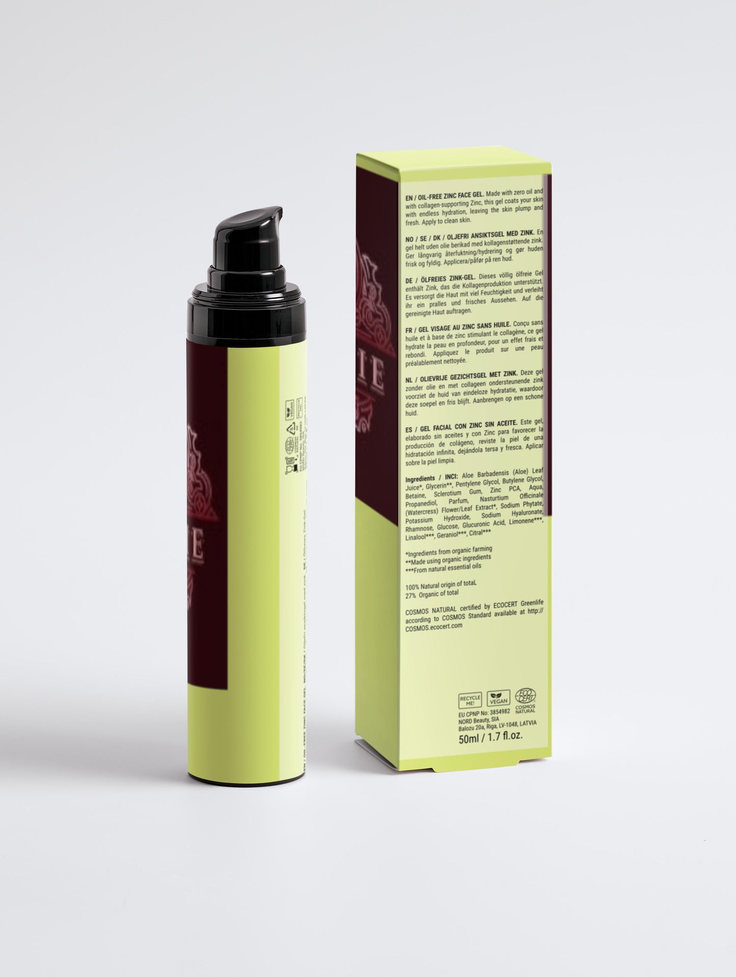 Ölfreies Zink-Gesichtsgel für Männer